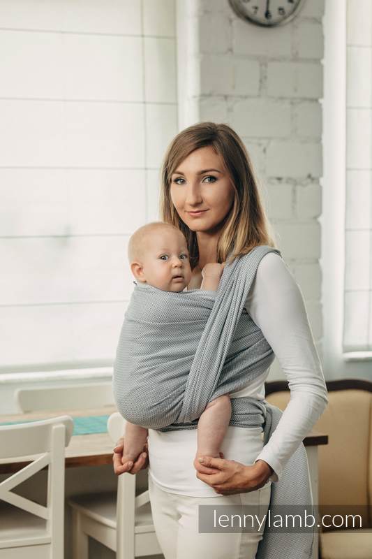 Lenny Lamb - Тъкан слинг LITTLE HERRINGBONE GREY XS Lenny Lamb - Тъкан слинг LITTLE HERRINGBONE GREY XS