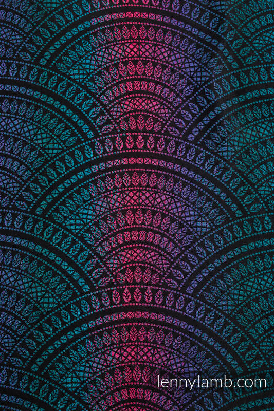 Lenny Lamb - Тъкан слинг-шал PEACOCK S TAIL BLACK OPAL S Lenny Lamb - Тъкан слинг-шал PEACOCK S TAIL BLACK OPAL S