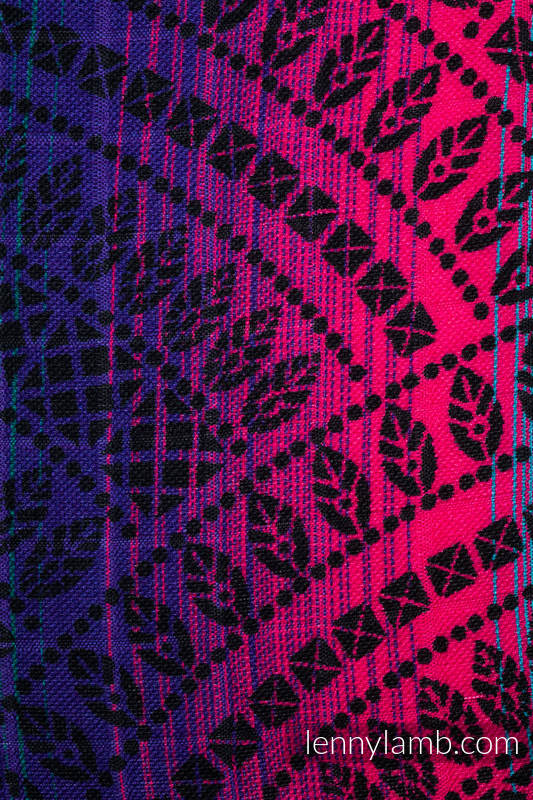 Lenny Lamb - Swaddle Blanket - PEACOCK'S TAIL - BLACK OPAL  PEACOCK S TAIL BLACK OPAL
