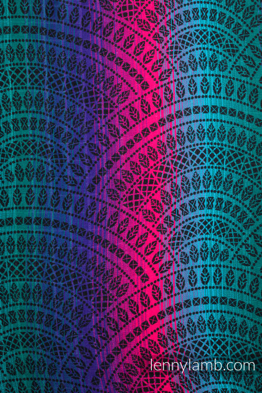 Lenny Lamb - Swaddle Blanket - PEACOCK'S TAIL - BLACK OPAL  PEACOCK S TAIL BLACK OPAL