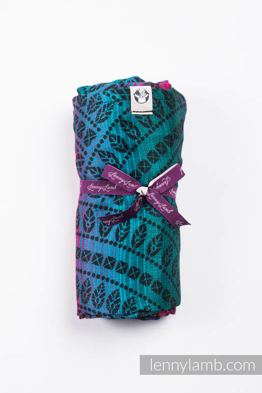 Lenny Lamb - Swaddle Blanket - PEACOCK'S TAIL - BLACK OPAL PEACOCK S TAIL BLACK OPAL Lenny Lamb - Swaddle Blanket - PEACOCK'S TAIL - BLACK OPAL PEACOCK S TAIL BLACK OPAL