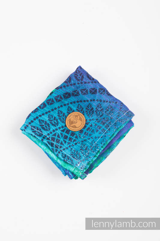 Lenny Lamb - Muslin Square - PEACOCK'S TAIL - FANTASY PEACOCK S TAIL FANTASY Lenny Lamb - Muslin Square - PEACOCK'S TAIL - FANTASY PEACOCK S TAIL FANTASY