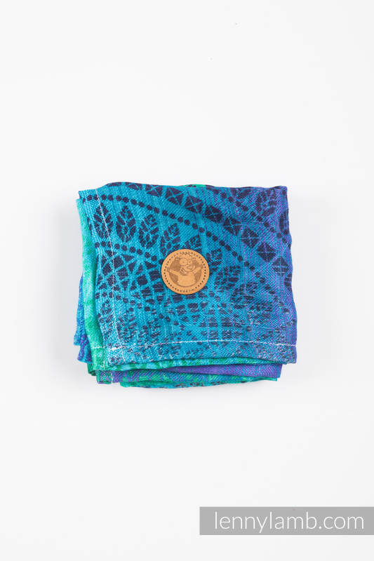 Lenny Lamb - Muslin Square - PEACOCK'S TAIL - FANTASY (grade B) PEACOCK S TAIL FANTASY B