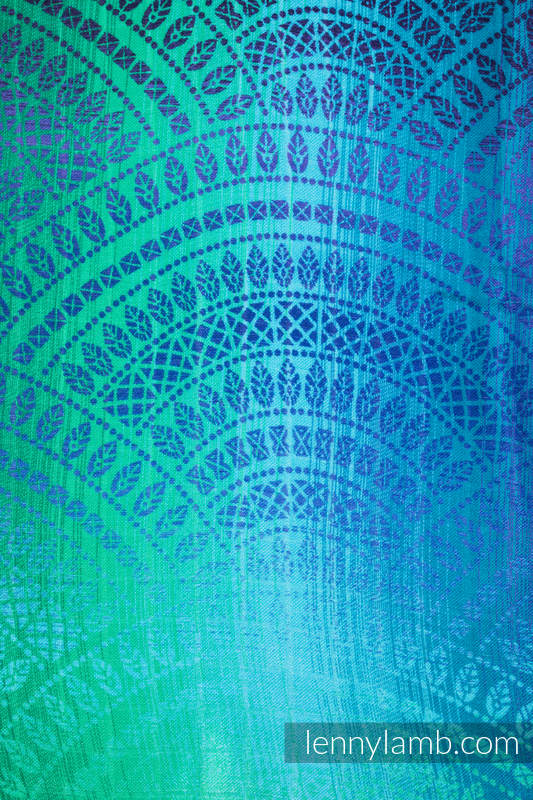 Lenny Lamb - Muslin Square - PEACOCK'S TAIL - FANTASY (grade B) PEACOCK S TAIL FANTASY B