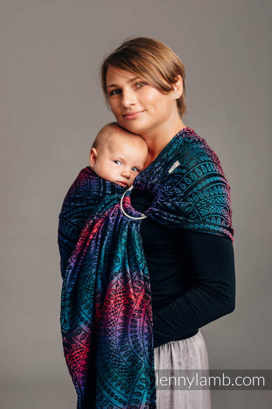 Lenny Lamb - Ring Sling PEACOCK S TAIL BLACK OPAL