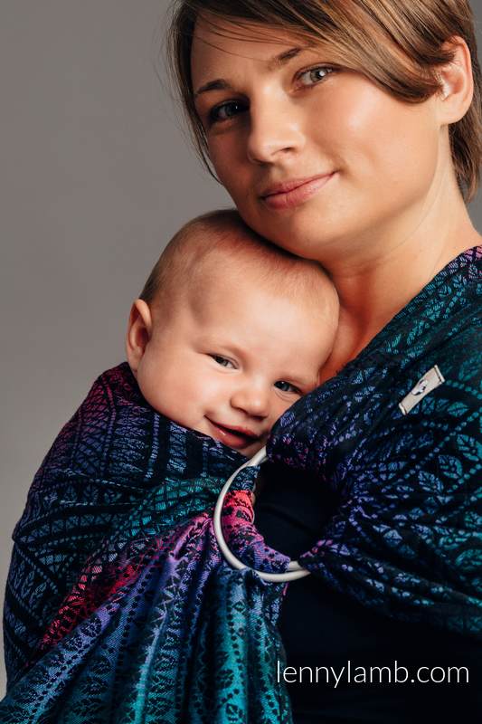 Lenny Lamb - Ring Sling PEACOCK S TAIL BLACK OPAL