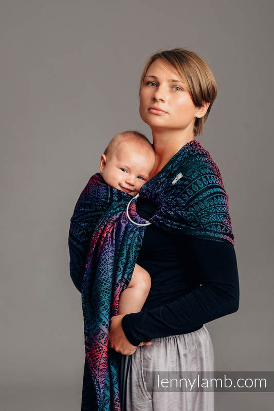 Lenny Lamb - Ring Sling PEACOCK S TAIL BLACK OPAL