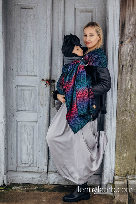 Lenny Lamb - Ring Sling PEACOCK S TAIL BLACK OPAL