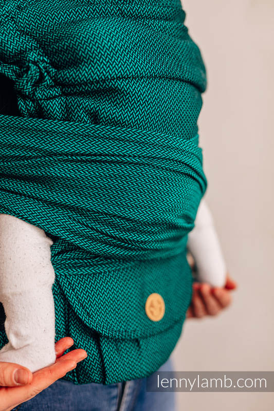 Lenny Lamb - My First Baby Carrier - LennyHybrid Half Buckle EMERALD