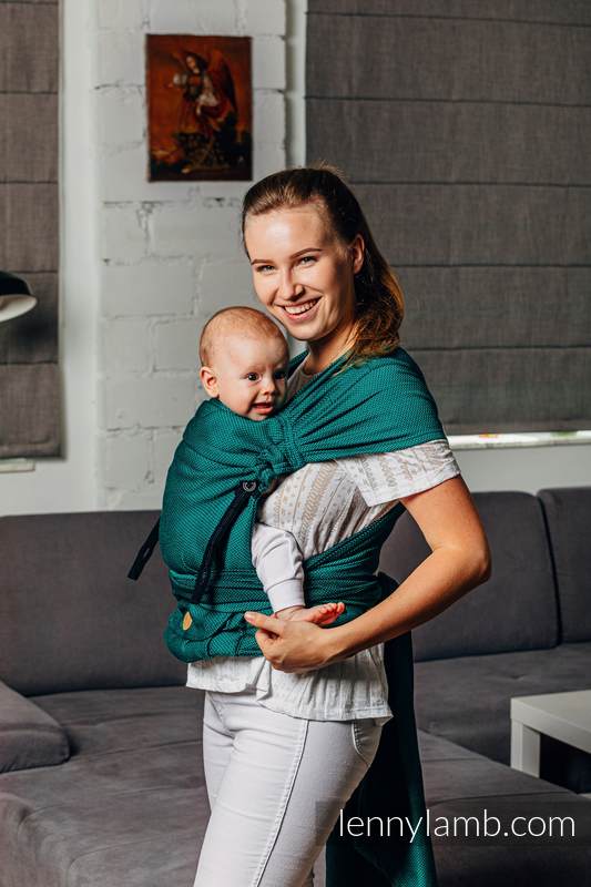 Lenny Lamb - My First Baby Carrier - LennyHybrid Half Buckle EMERALD