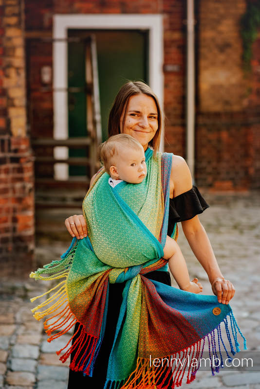 Lenny Lamb - Baby Wrap with Fringes LITTLE LOVE JUNGLE S Lenny Lamb - Baby Wrap with Fringes LITTLE LOVE JUNGLE S