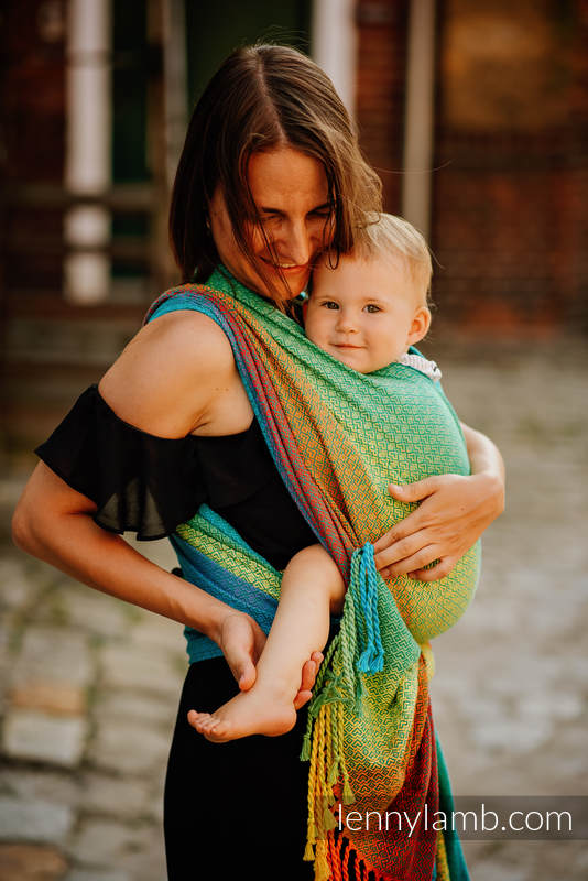 Lenny Lamb - Baby Wrap with Fringes LITTLE LOVE JUNGLE S
