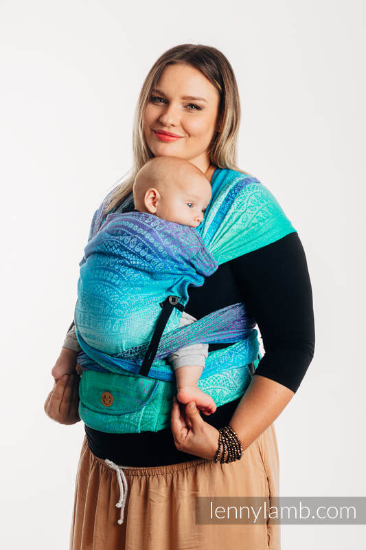 Lenny Lamb - LennyHybrid Half Buckle Carrier PEACOCK S TAIL FANTASY Lenny Lamb - LennyHybrid Half Buckle Carrier PEACOCK S TAIL FANTASY