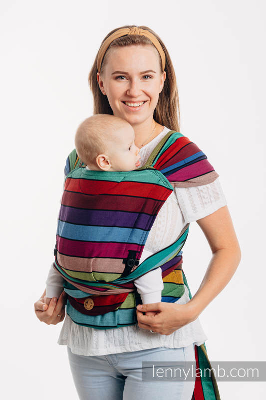 Lenny Lamb - LennyHybrid Half Buckle Carrier CAROUSEL OF COLORS Lenny Lamb - LennyHybrid Half Buckle Carrier CAROUSEL OF COLORS
