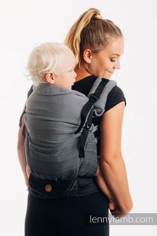 Lenny Lamb - LennyPreschool Carrier LITTLE HERRINGBONE OMBRE GREY