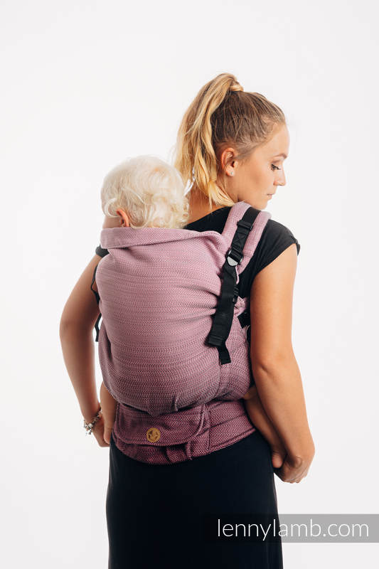Lenny Lamb - LennyPreschool Carrier LITTLE HERRINGBONE OMBRE PINK