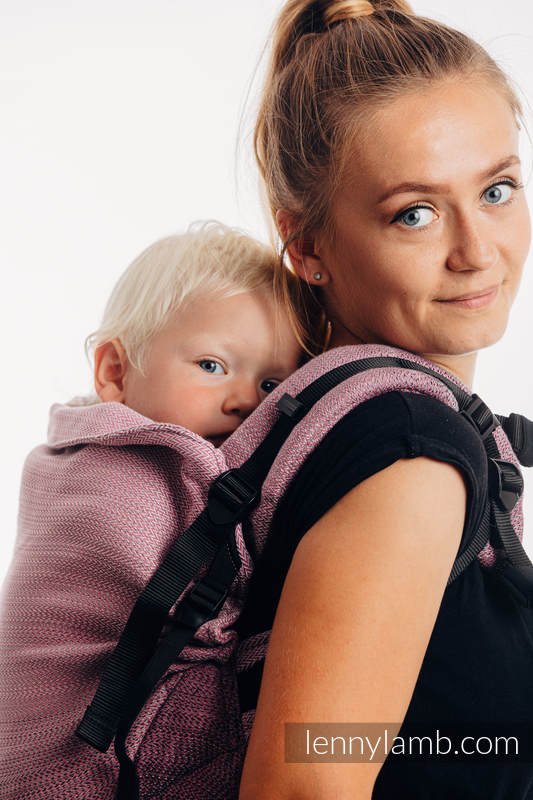 Lenny Lamb - LennyPreschool Carrier LITTLE HERRINGBONE OMBRE PINK