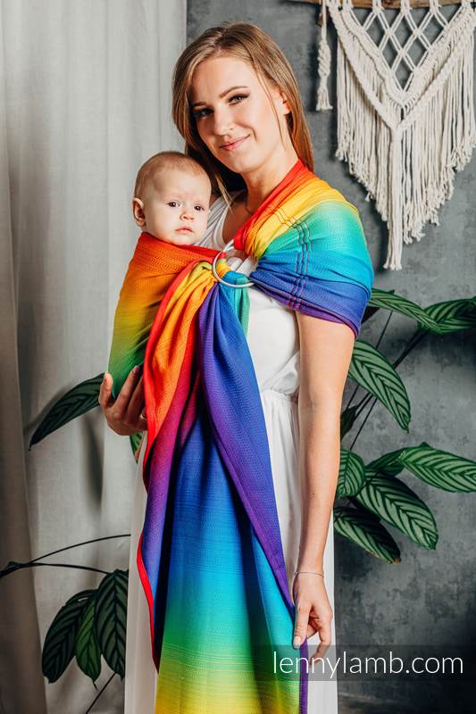 Lenny Lamb - Ring Sling RAINBOW BABY