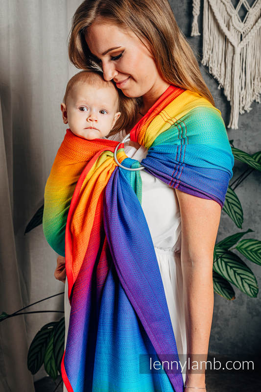 Lenny Lamb - Ring Sling RAINBOW BABY