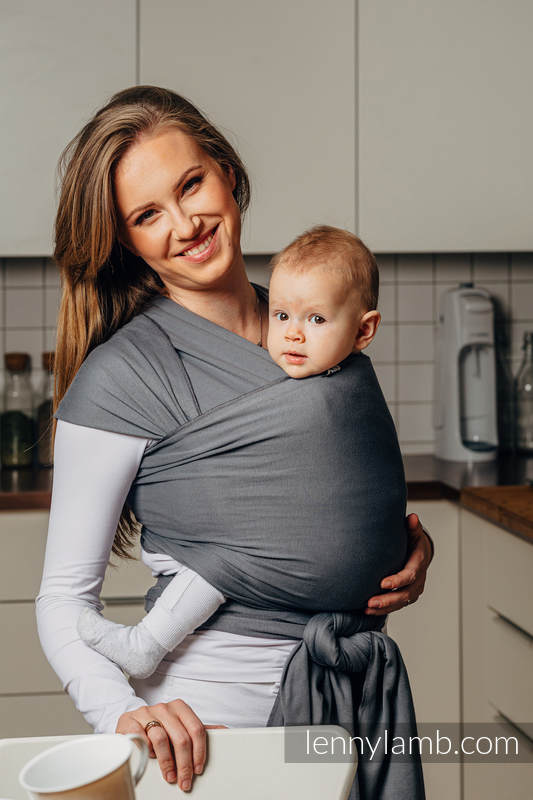 Lenny Lamb - Stretchy/Elastic Baby Sling - Anthracite - standard size 5.0 m Lenny Lamb - Stretchy/Elastic Baby Sling - Anthracite - standard size 5.0 m