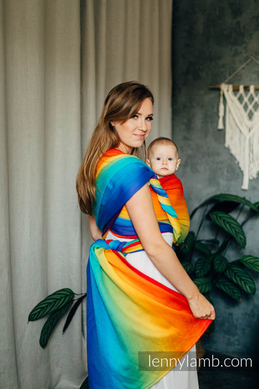 Lenny Lamb - Тъкан слинг-шал RAINBOW BABY XS B