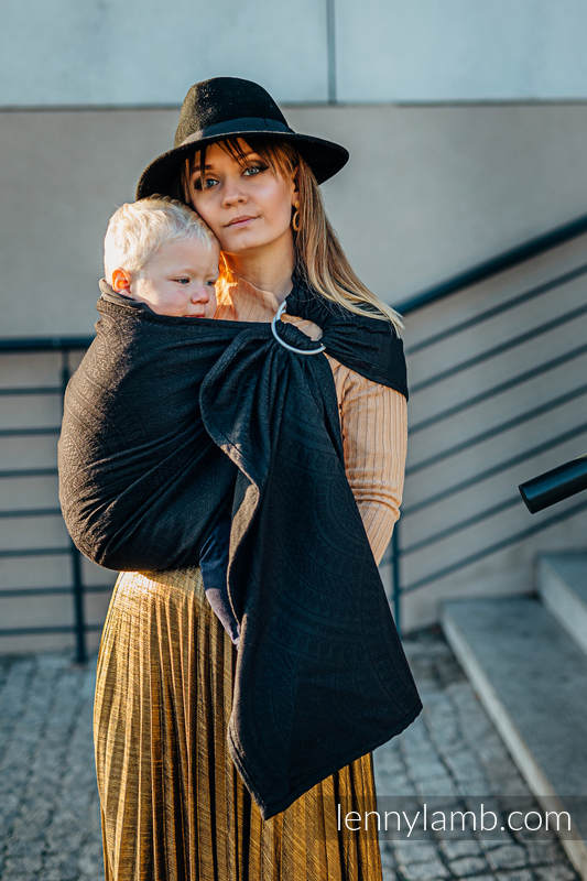 Lenny Lamb - Ring Sling PEACOCK S TAIL PITCH BLACK