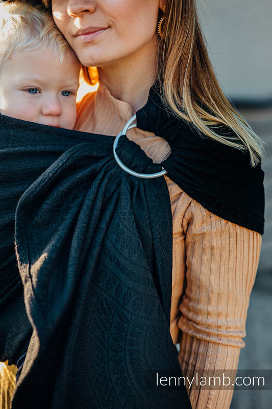 Lenny Lamb - Ring Sling PEACOCK S TAIL PITCH BLACK