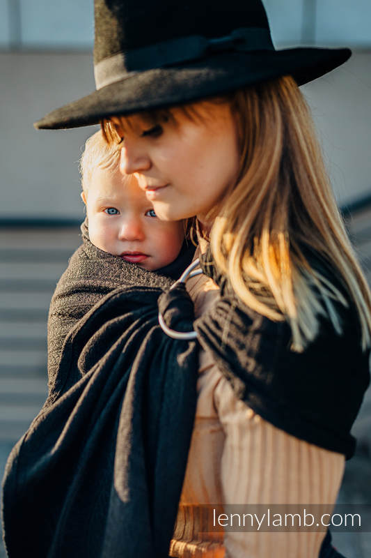Lenny Lamb - Ring Sling PEACOCK S TAIL PITCH BLACK