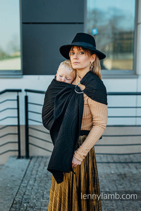Lenny Lamb - Ring Sling PEACOCK S TAIL PITCH BLACK