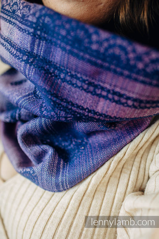 Lenny Lamb - Snood Scarf (Outer fabric - 65% cotton 25% linen 10% tussah silk; Lining - 100% cotton) - SPACE LACE & SUGILITE SPACE LACE SUGILITE