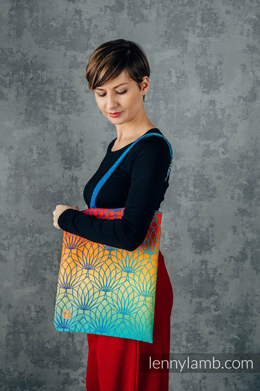 Lenny Lamb - Shopping bag made of wrap fabric (100% cotton) - RAINBOW LOTUS  RAINBOW LOTUS