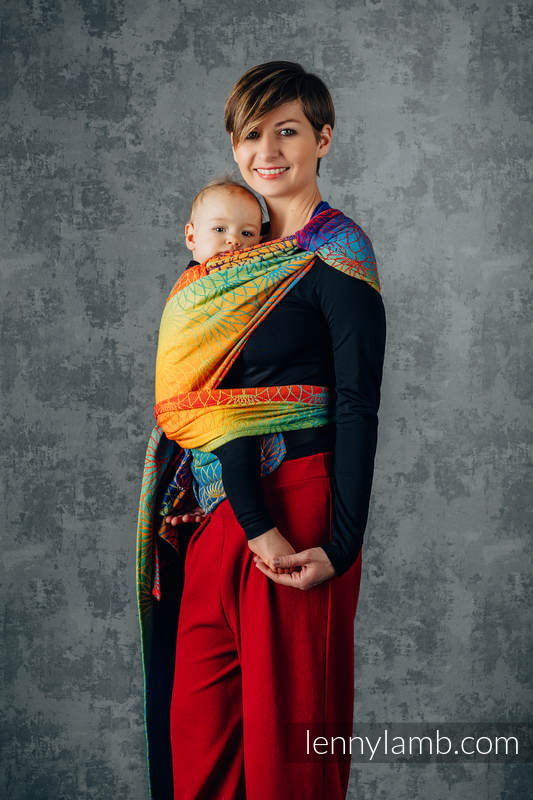Lenny Lamb - LennyHybrid Half Buckle Carrier RAINBOW LOTUS Lenny Lamb - LennyHybrid Half Buckle Carrier RAINBOW LOTUS