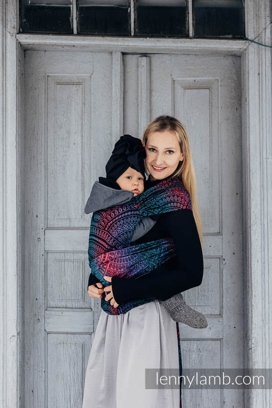 Lenny Lamb - LennyHybrid Half Buckle Carrier PEACOCK S TAIL BLACK OPAL