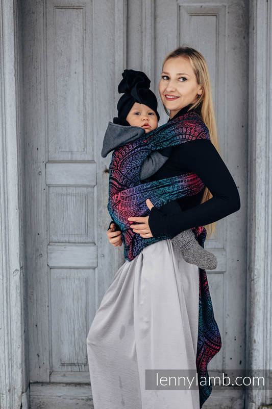 Lenny Lamb - LennyHybrid Half Buckle Carrier PEACOCK S TAIL BLACK OPAL