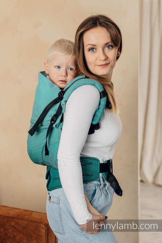 Lenny Lamb - LennyPreschool Carrier LITTLE HERRINGBONE OMBRE GREEN