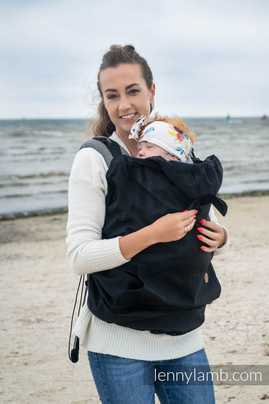 Lenny Lamb - Cover for baby carrier/wrap - Softshell - Black Lenny Lamb - Cover for baby carrier/wrap - Softshell - Black