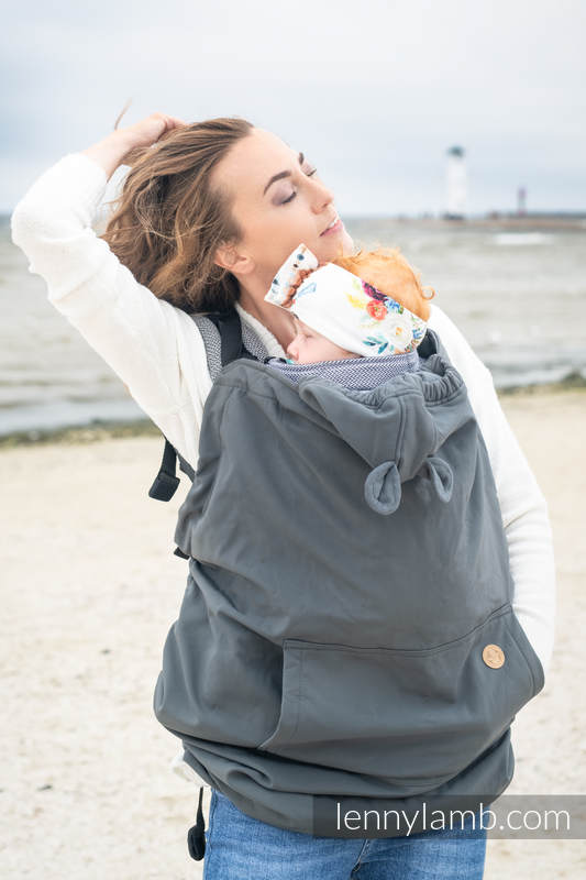Lenny Lamb - Cover for baby carrier/wrap - Softshell - Grey Lenny Lamb - Cover for baby carrier/wrap - Softshell - Grey