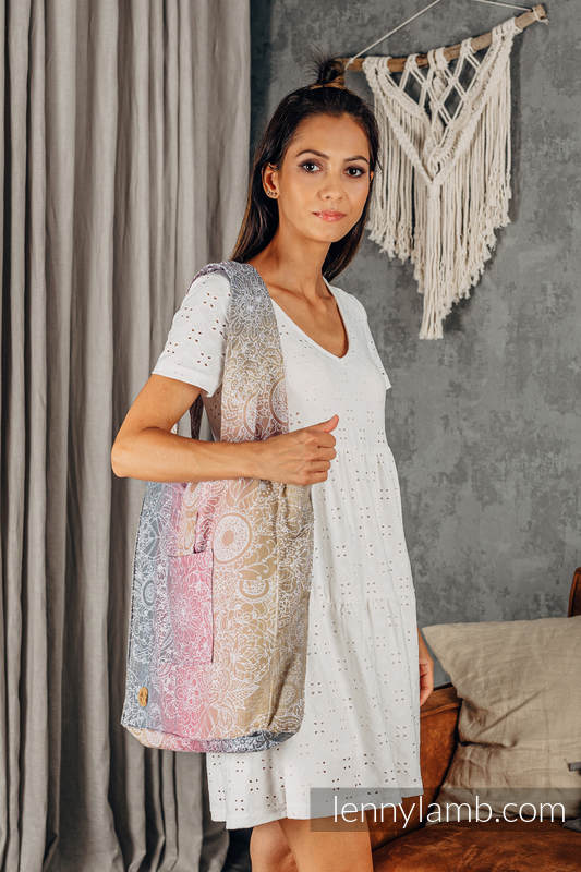Lenny Lamb - Shoulder bag made of wrap fabric (100% cotton) - WILD WINE - VINEYARD - standard size 37cmx37cm WILD WINE VINEYARD Lenny Lamb - Shoulder bag made of wrap fabric (100% cotton) - WILD WINE - VINEYARD - standard size 37cmx37cm WILD WINE VINEYARD