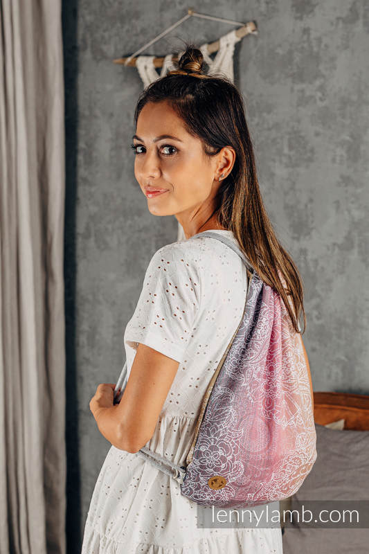 Lenny Lamb - Sackpack made of wrap fabric (100% cotton) - WILD WINE - VINEYARD - standard size 32cmx43cm WILD WINE VINEYARD Lenny Lamb - Sackpack made of wrap fabric (100% cotton) - WILD WINE - VINEYARD - standard size 32cmx43cm WILD WINE VINEYARD