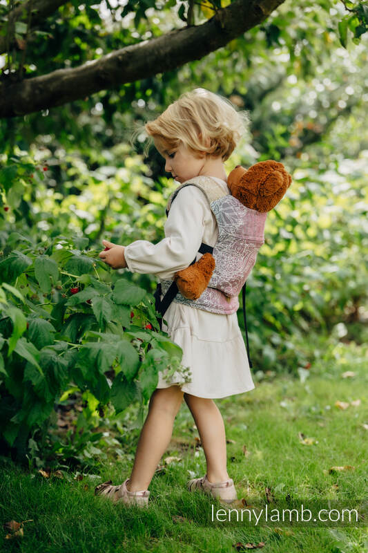 Lenny Lamb - Doll Carrier made of woven fabric WILD WINE VINEYARD