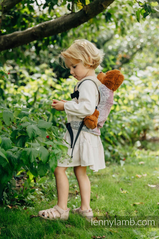 Lenny Lamb - Doll Carrier made of woven fabric WILD WINE VINEYARD