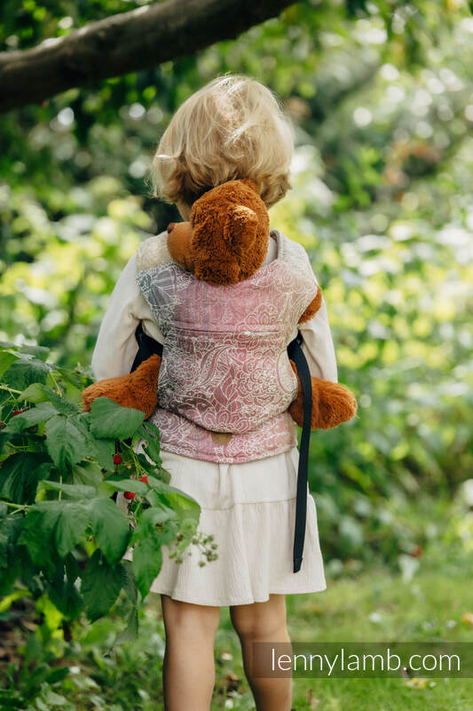 Lenny Lamb - Doll Carrier made of woven fabric WILD WINE VINEYARD