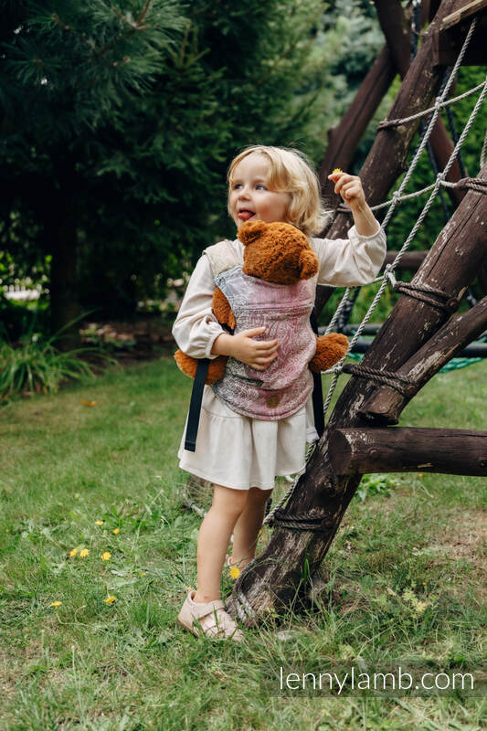 Lenny Lamb - Doll Carrier made of woven fabric WILD WINE VINEYARD