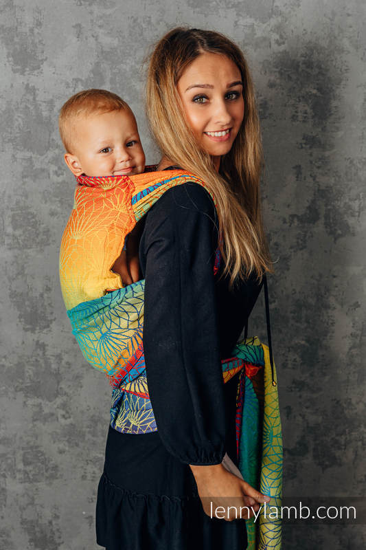 Lenny Lamb - LennyHybrid Half Buckle Carrier RAINBOW LOTUS Lenny Lamb - LennyHybrid Half Buckle Carrier RAINBOW LOTUS