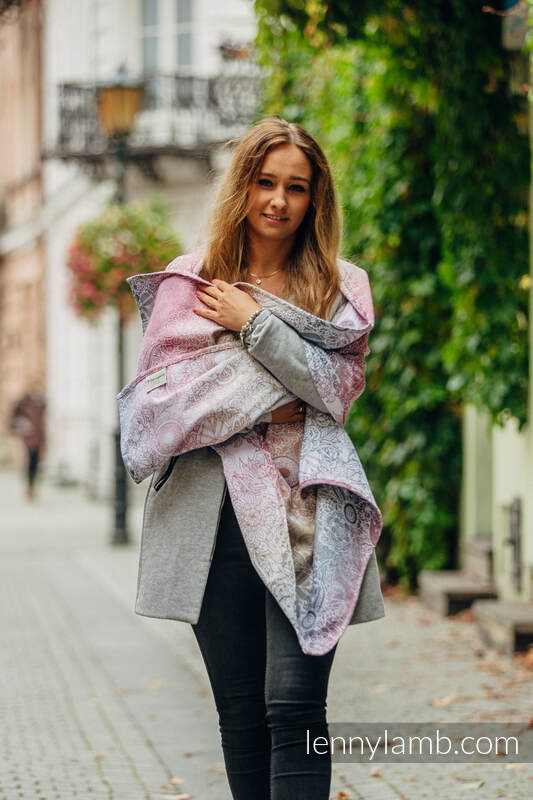 Lenny Lamb - Shawl made of wrap fabric (100% cotton) - Wild Wine - Vineyard Lenny Lamb - Shawl made of wrap fabric (100% cotton) - Wild Wine - Vineyard