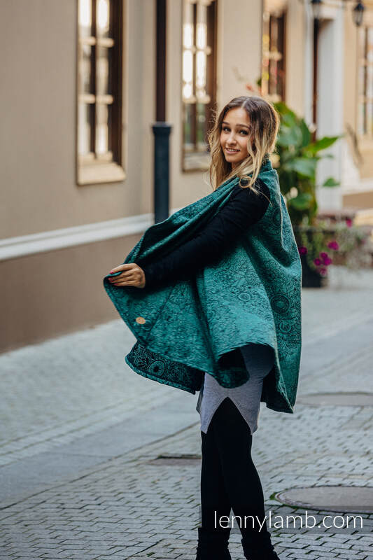 Lenny Lamb - Long Cardigan - size L/XL - WILD WINE - IVY (54% cotton L XL WILD WINE IVY