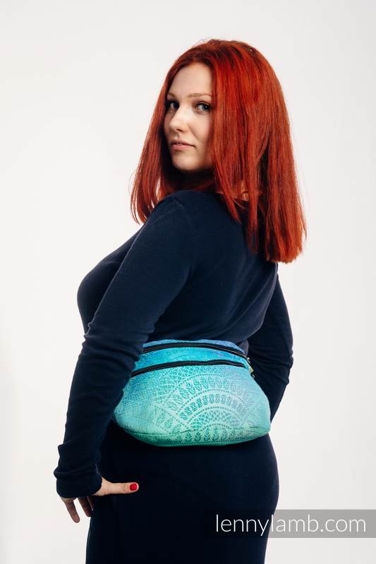Lenny Lamb - Waist Bag made of woven fabric PEACOCK S TAIL FANTASY Lenny Lamb - Waist Bag made of woven fabric PEACOCK S TAIL FANTASY