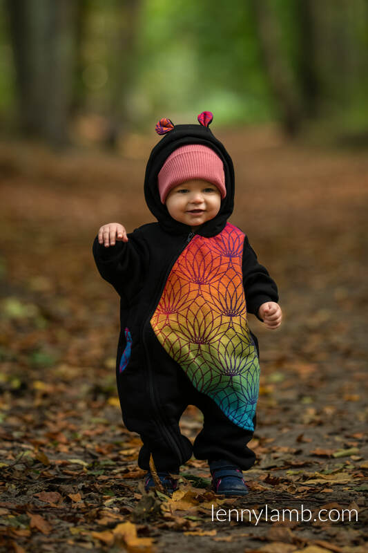 Lenny Lamb - Jumpsuit for a child - size 98 - Black & Rainbow Lotus 