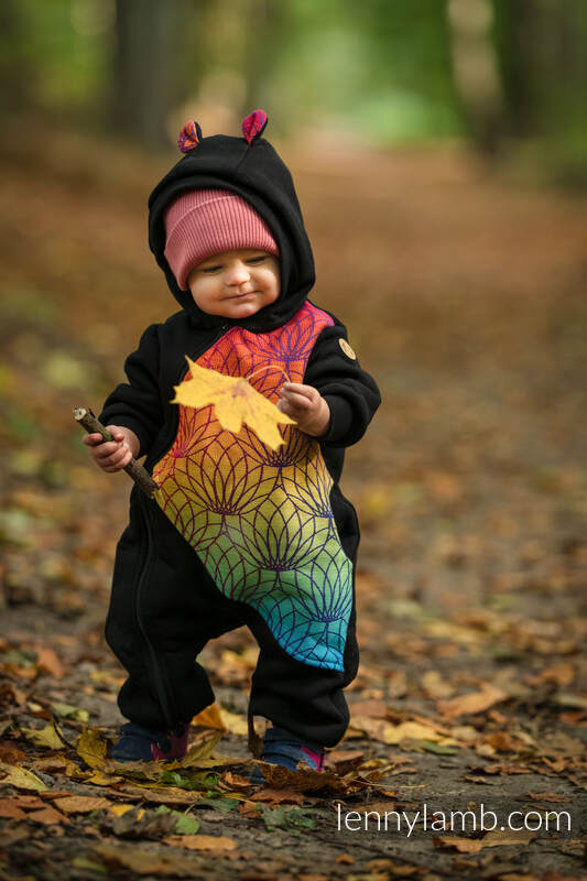Lenny Lamb - Jumpsuit for a child - size 98 - Black & Rainbow Lotus 