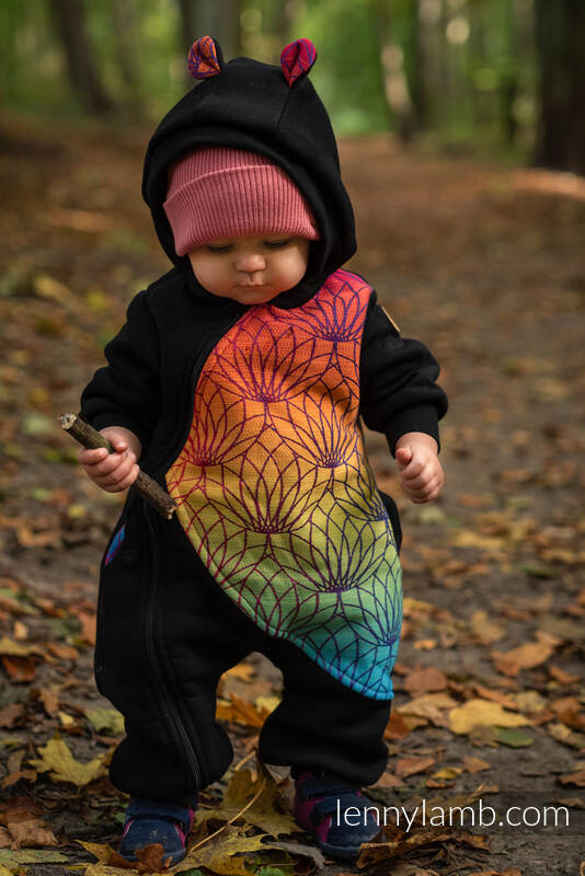 Lenny Lamb - Jumpsuit for a child - size 98 - Black & Rainbow Lotus 
